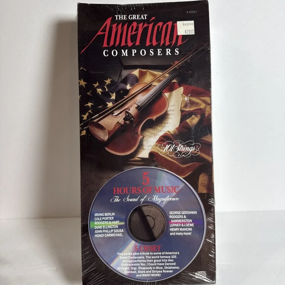 The Great American Composers - 101 Strings - 5-CD Set - New,‎ Sealed